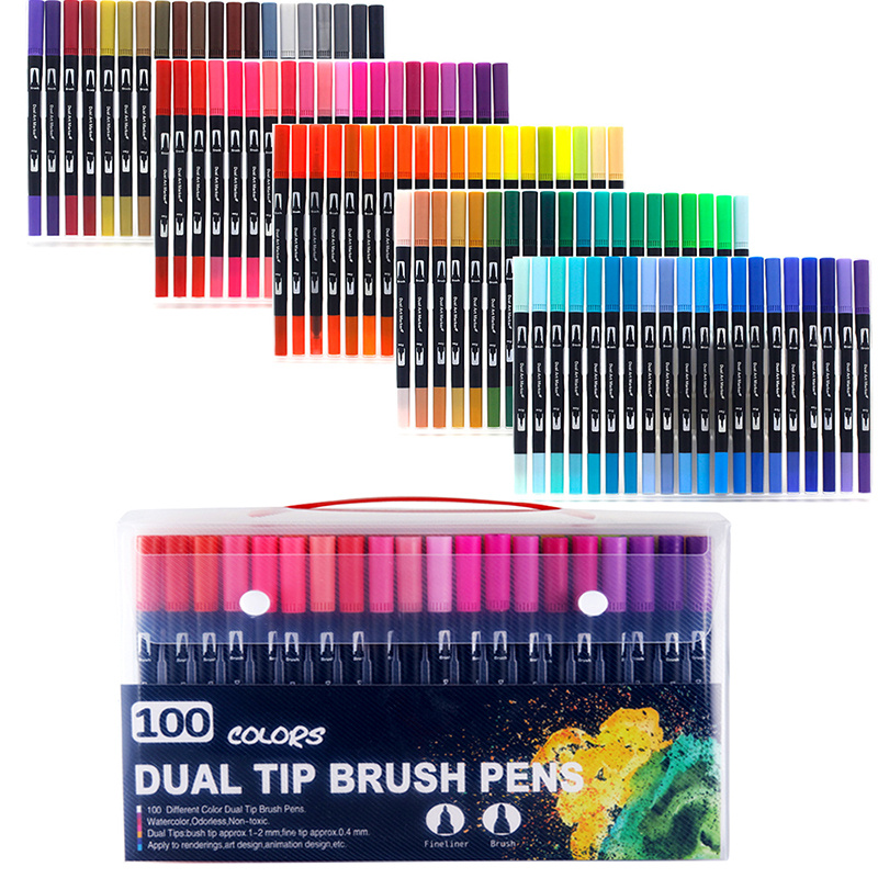 36 60 100 120 Color Markers Set Brush Pen For Drawing Painting Watercolor Manga  Art Supplies, Check Out Today's Deals Now