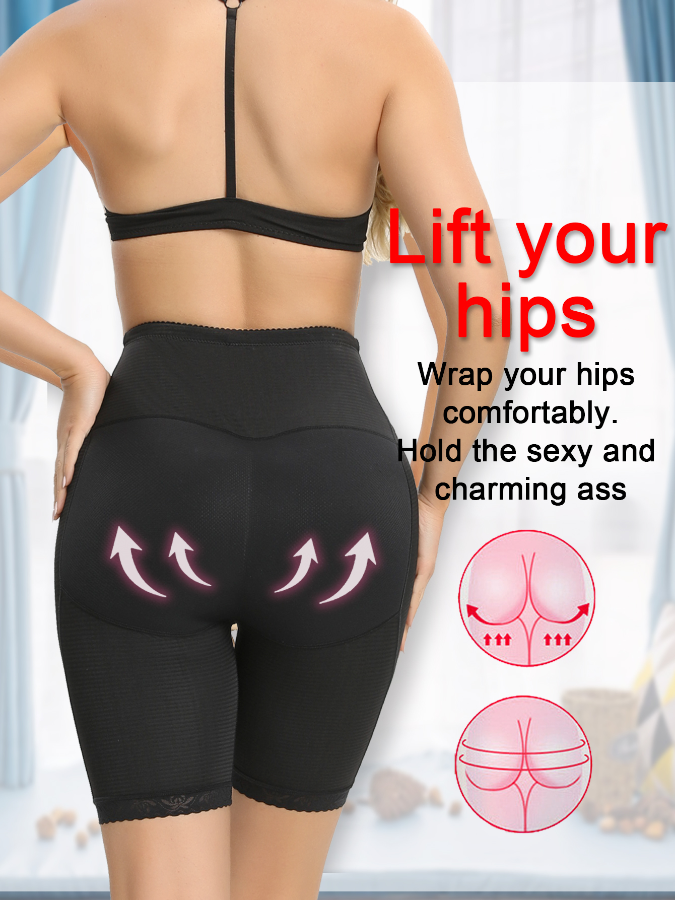 Butt Lifter Body Shaper Bum Lift Pants Buttocks Enhancer Shorts Booty  Underwear
