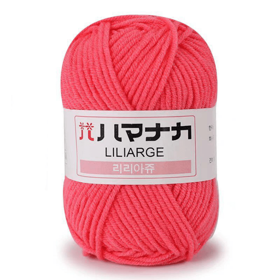 Milisten 12Pcs Milk Yarn Cotton Crochet Knitting Wool Yarn Chunky  Hand-Woven Soft DIY Craft Yarn for Starter kit (Random Color)