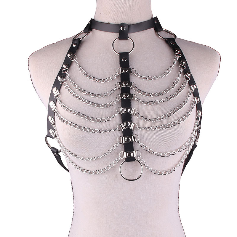Buy Moira Punk Layered Sexy Bra Bikini Body Harness Body Chain Bra