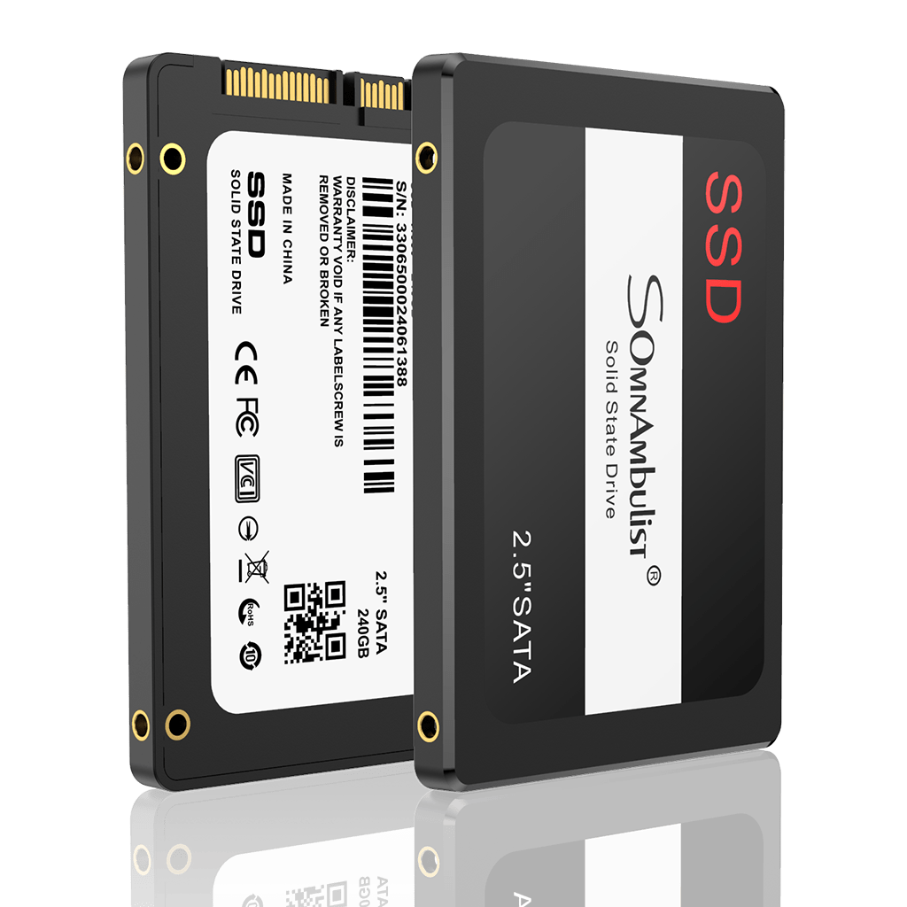 Somnambulist SSD 1TB SATA III 6GB/S Interno Disco Rígido Unidade De Estado  Sólido De 2,5”7mm 3D NAND Chip Até 520 Mb/s Para Atualizar Computadores  Laptop e Desktop (dragão negro 1tb)