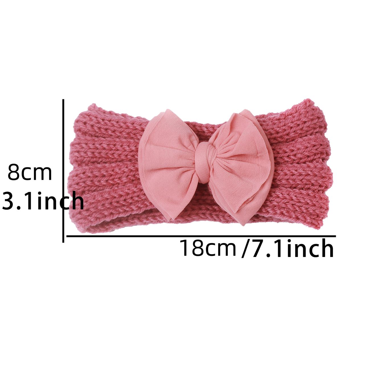 Baby Girls Bow Wide Knitted Headbands Elastic Solid Color Hair Bands Hair  Accessories | Check Out Today's Deals Now | Temu