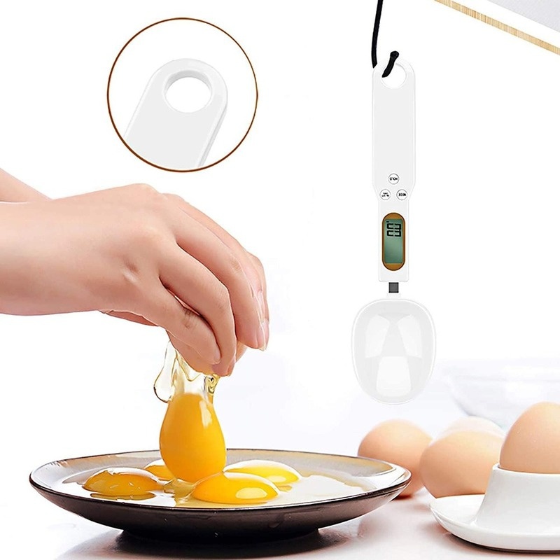 Cuillère Balance Digitale Electronique pour Mesures Culinaires avec Ecran  d'Affichage de 0,1g à 500g alimenté par pile(non inclus)