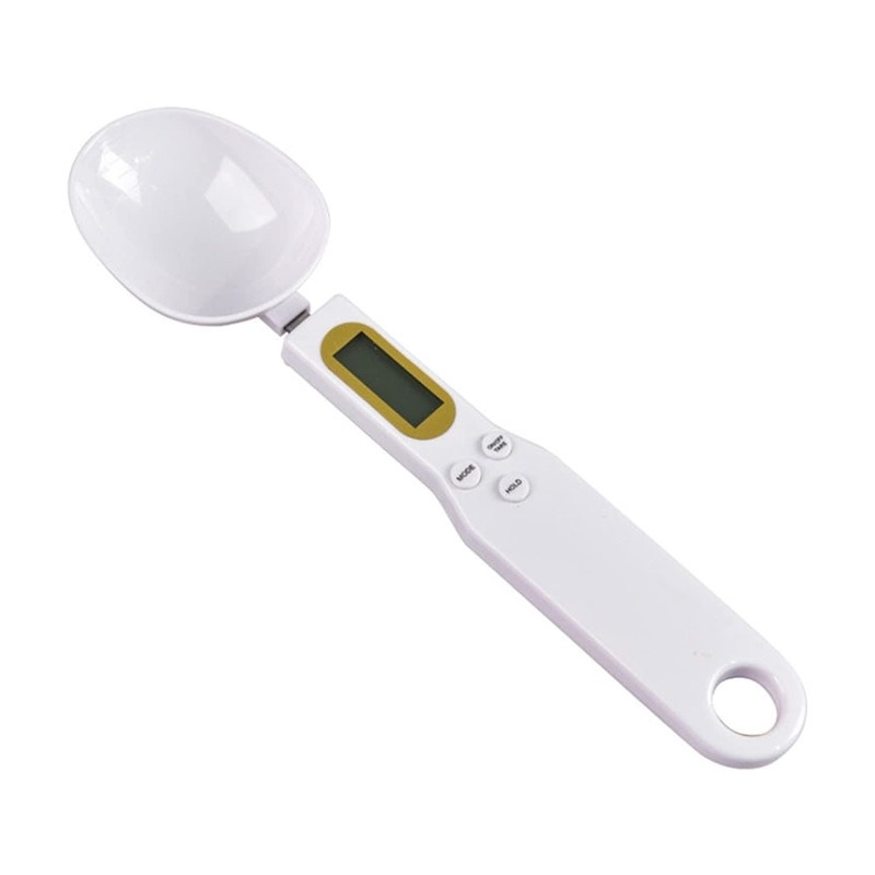 Baoblaze Electric Digital Spoon Scale Food Thermometer Precise for Spices  Cooking Utensils, White