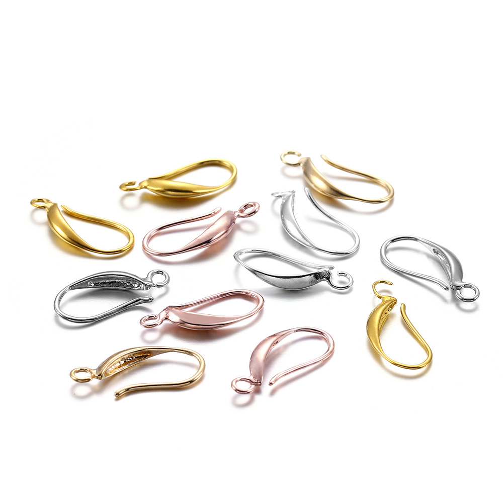 20 Ear Wires 9 Colors Fishhook Earring Hooks Gold KC 