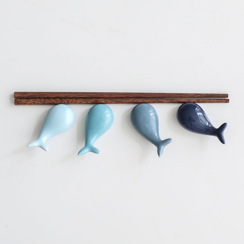 Mini Whale Tail Wall Hook, Blue and Green Small Whale Tail Wall