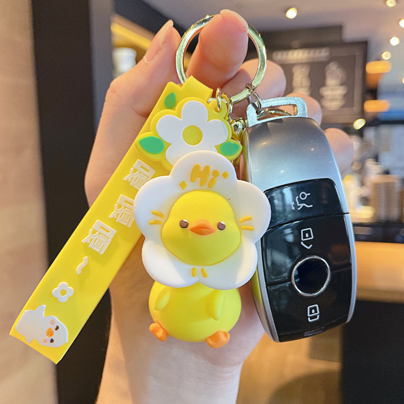 Car Key Chain Silicone Doll Anime Pendant Cartoon Key Ring Lettering  Decoration Best Sellers For Car Accessories - Temu