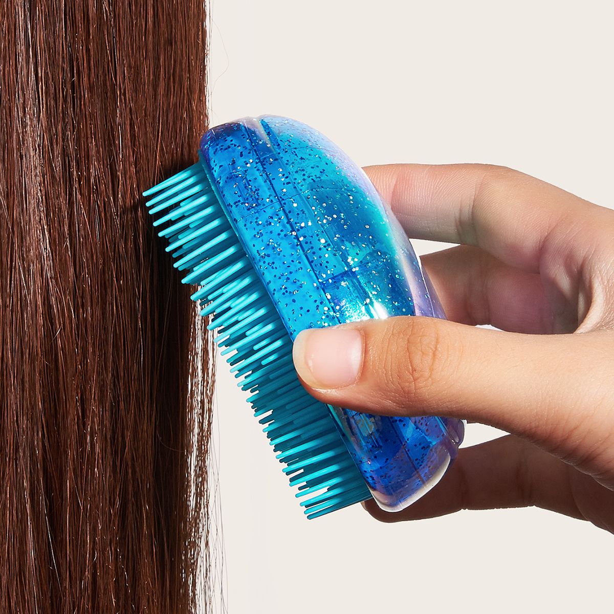 Hair Brush Mini Egg Oval Shape Bling Hair Brushes Detangling Comb Salon Hair  Care Comb For Travel | Shop On Temu And Start Saving | Temu