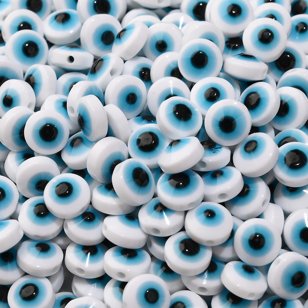 Vintage blue, yellow and white Turkish Evil Eye beads. – Earthly Adornments