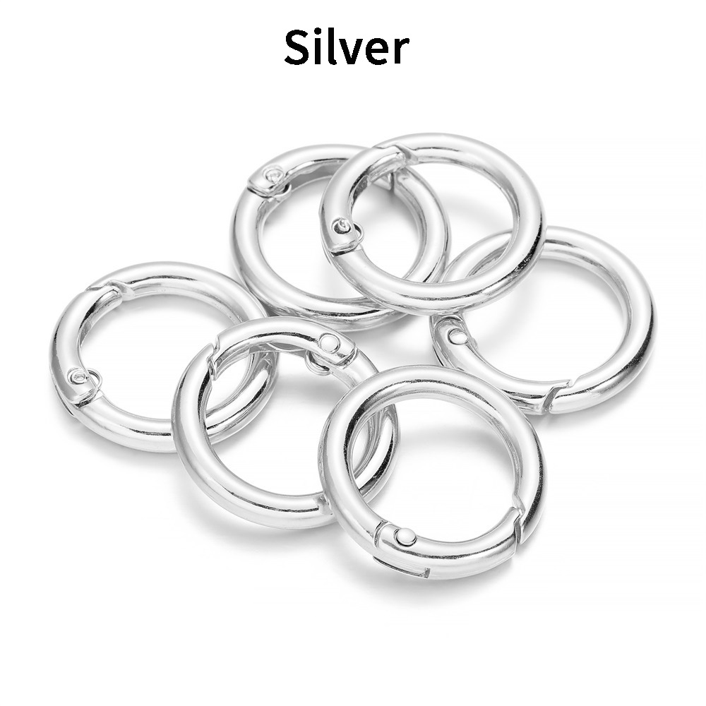  COHEALI 20 Pcs Open Jump Rings Double Jump Ring Key Rings for Keychains  Jump Ring Jewelry Spring Ring Clasp Jump Lock Rings Key Fob Keychain Round  Carabiner Clip Stainless Steel Key