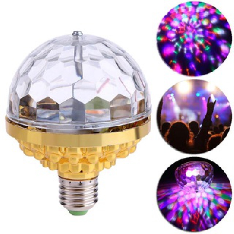6w Rotating Crystal Magic Ball RGB Disco Party Stage Light