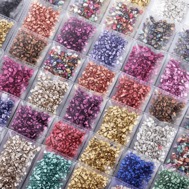 

Crushed Glass Stones Resin Fillings Crystal Uv Epoxy Filler Diy Crafts Nail Art Decorations Handmade Jewelry Making Mold Fillings