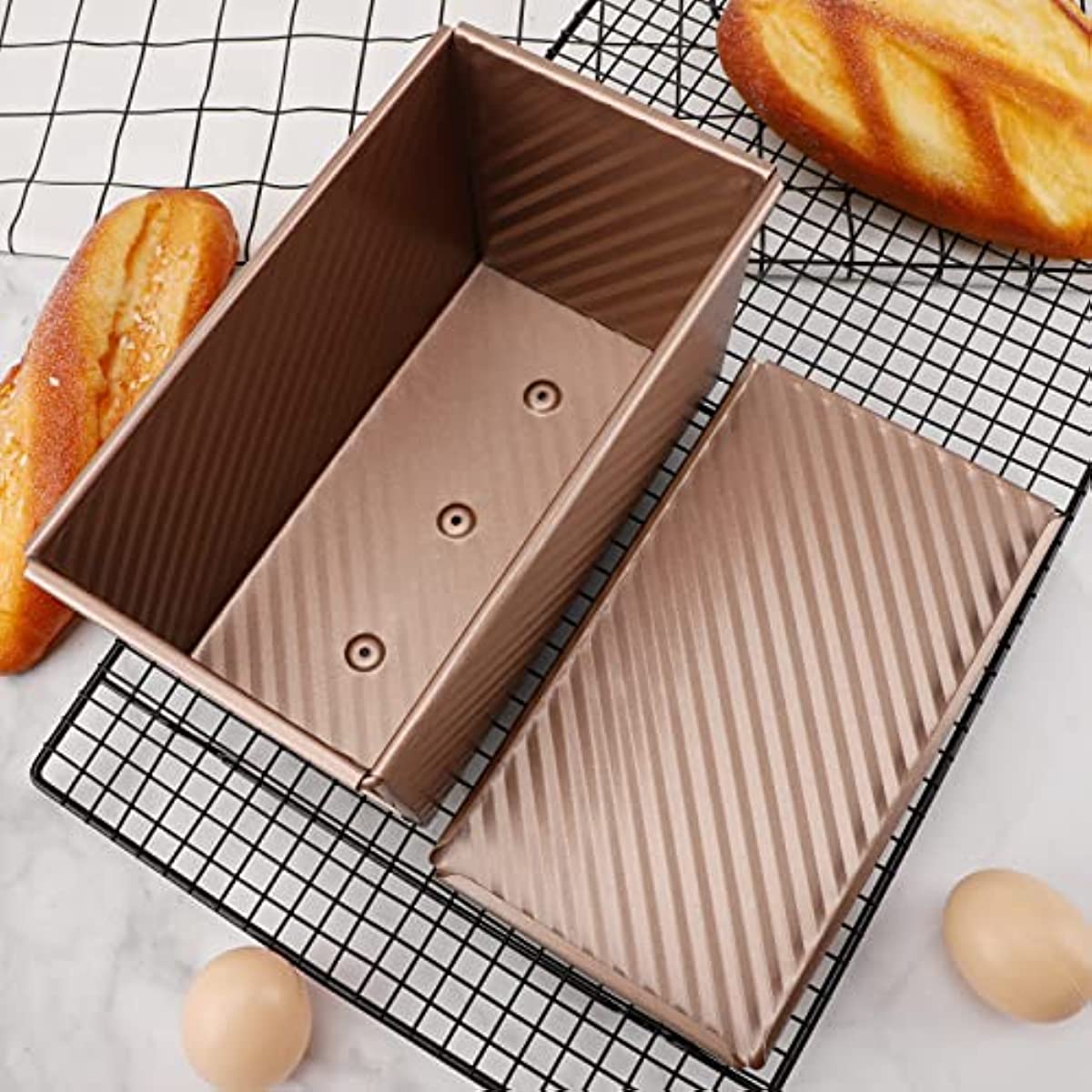 4 x 7.5 Flat Toast Box (450G Dough Capacity) - CHEFMADE official