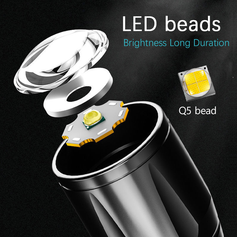 Linterna LED Mini USB IP65 (Pilas AA Incluidas) • IluminaShop