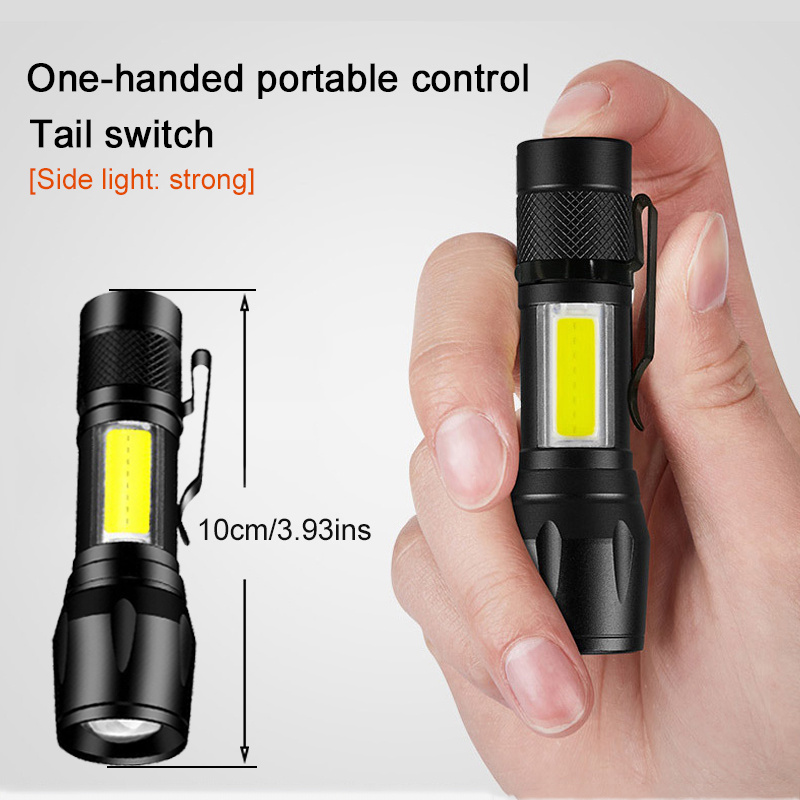 Mini linterna LED súper pequeña, linterna de mano con batería, linterna de  bolsillo táctica con lúmenes altos para acampar, al aire libre, emergencia,  linternas diarias Zhivalor 221230-1