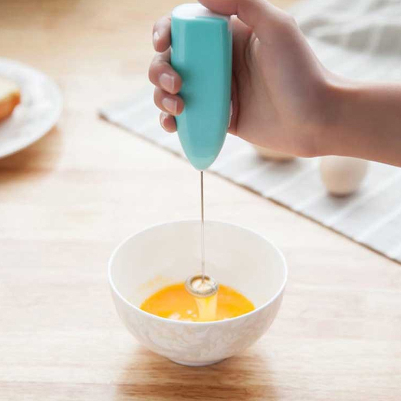 Handheld Electric Coffee Mixer Frother Automatic Milk Beverage Foamer Cream  Whisk Cooking Stirrer Egg Beater With Cover 