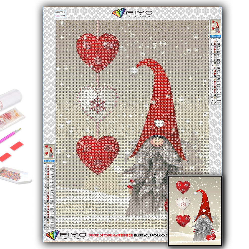 5d Diamond Painting Kits Diamond Art Kits Cute Heart - Temu