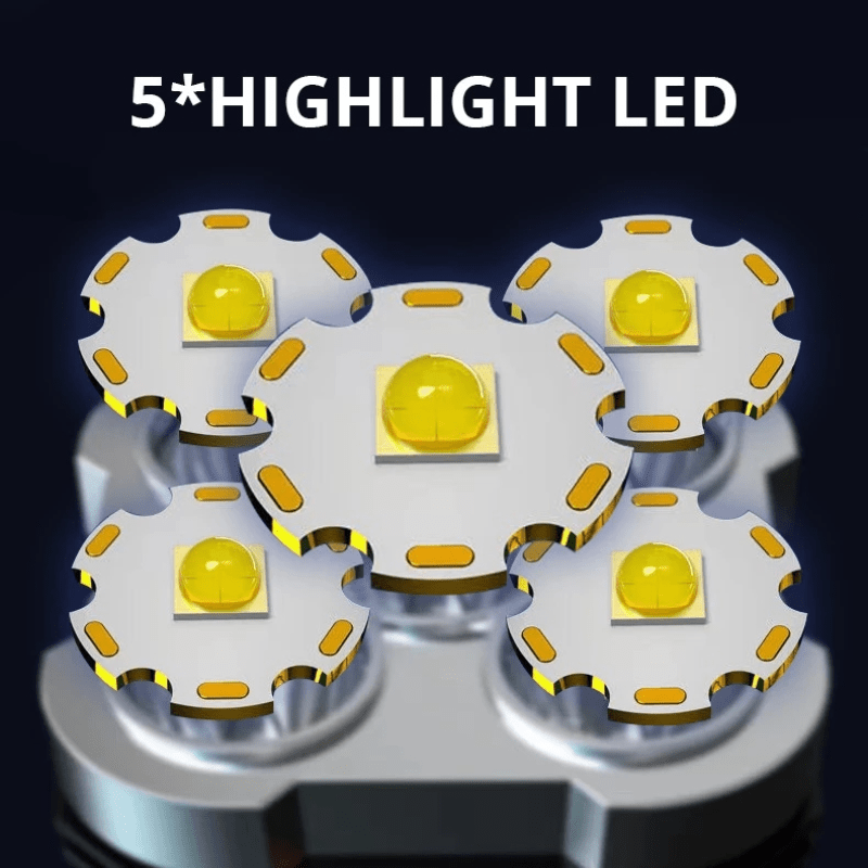Reflector Multifuncional Linterna LED Super Potente Largo Alcance 4 Modos  de Luz Protección IPX5 con Batería Recargable, Puerto de Carga USB y  Trípode, oferta LOi.
