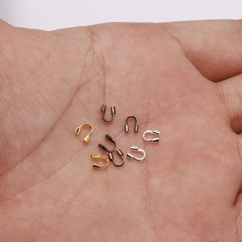 20pcs Adabele Authentic 925 Sterling Silver Wire Guard Thread Protector Loop Guardian (HOLE 1mm/0.04) for Jewelry Making SS368