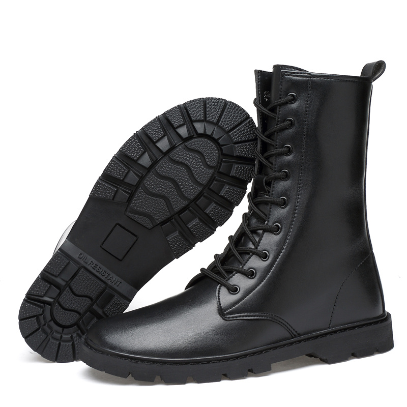 Men's Combat Boots Waterproof Non Slip Lace Up Boots