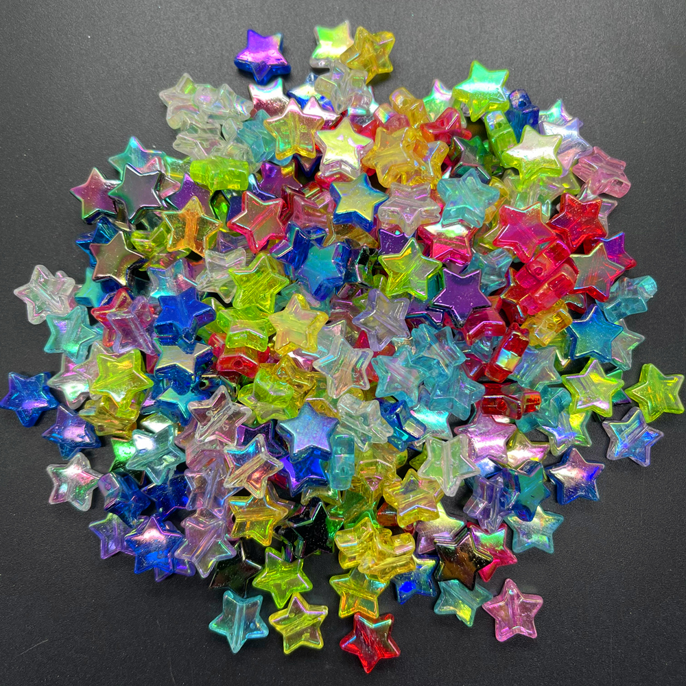 10pcs Colorful Star Ceramic Beads Mixed Five-pointed Star Spacer Beads For  Handmade Jewelry Diy Making