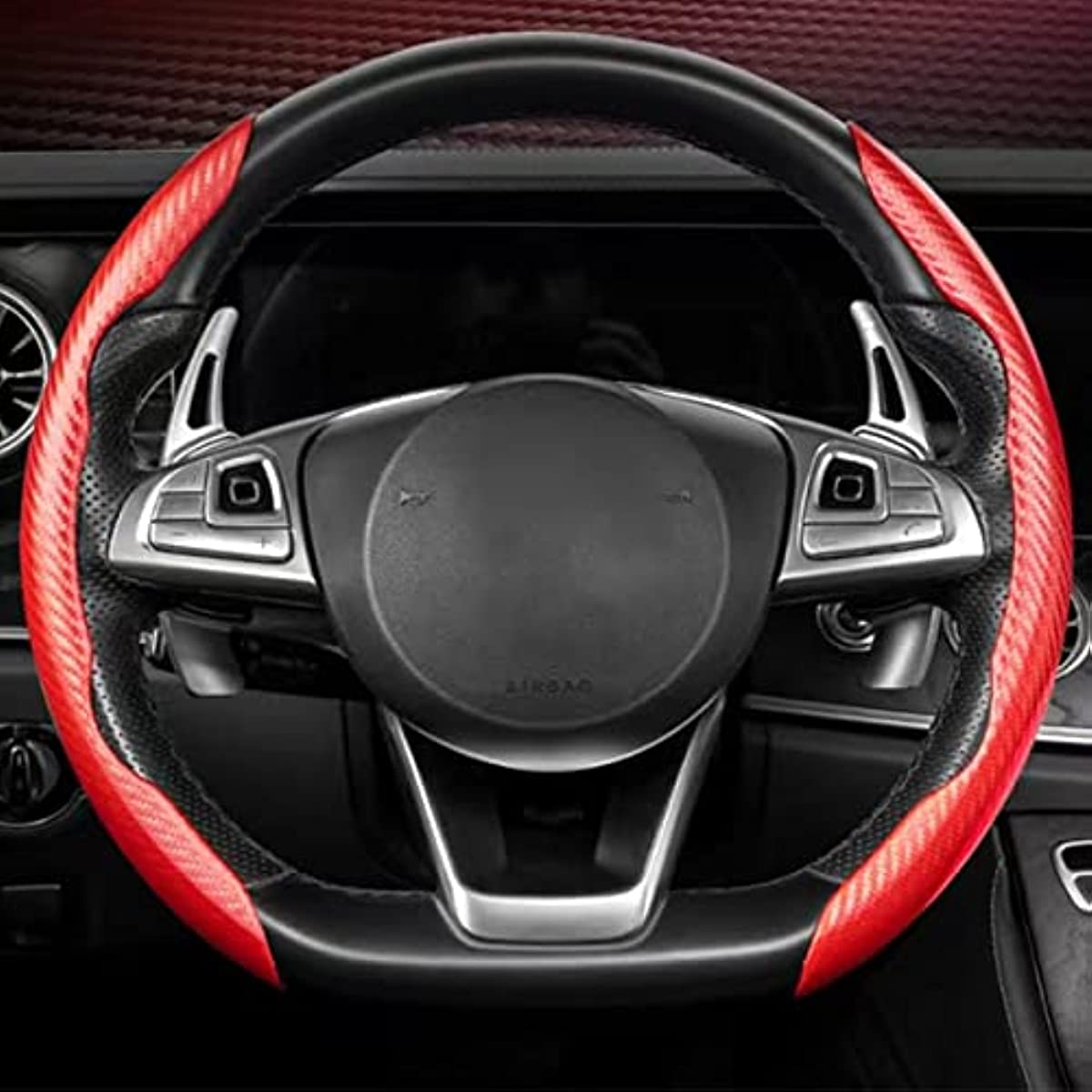 Upgrade Car's Look Comfort Instantly: Carbon Fiber Steering - Temu Germany