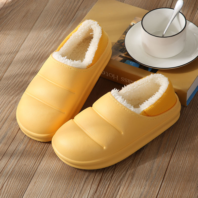 etnisk ulækkert omdømme Women's Waterproof House Shoes, Warm Plush Lined Non Slip Indoor Slippers,  Women's Footwear - Temu