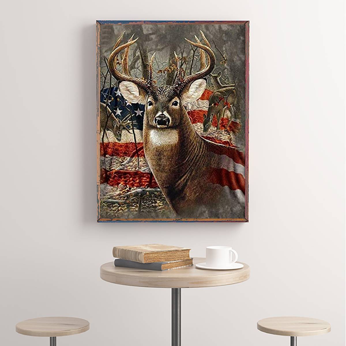 Mimik Deer Diamond Painting,Paint by Diamonds for Adults, Diamond Art with  Accessories & Tools,Wall Decoration Crafts,Relaxation and Home Wall Decor