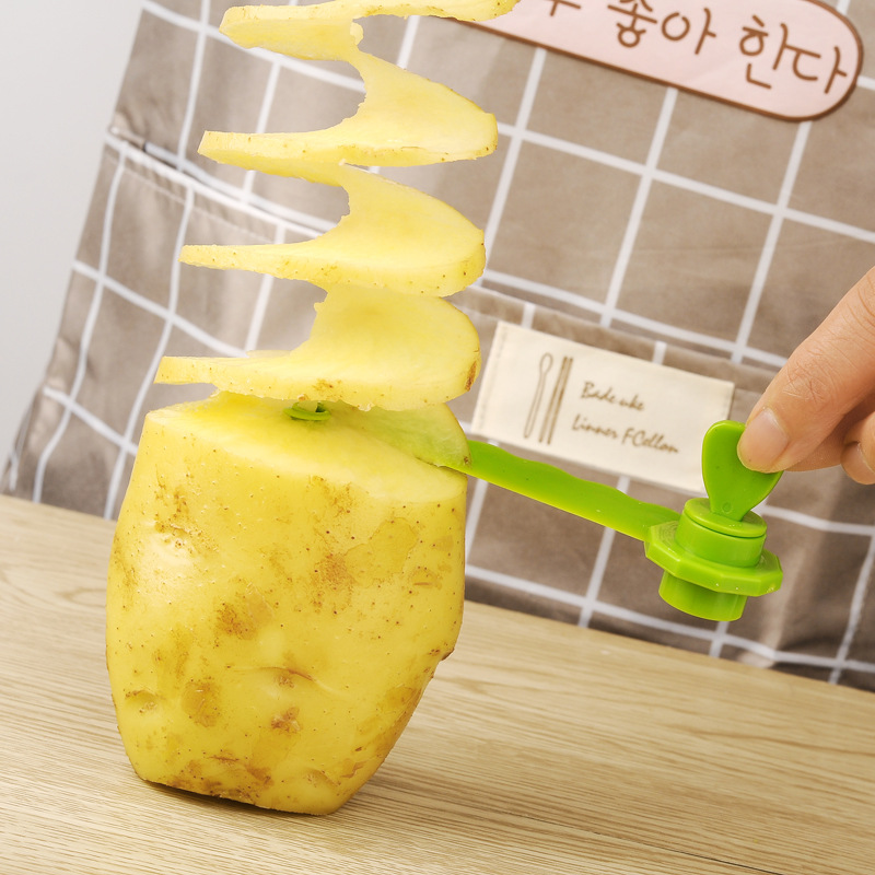 Spiral Slicing Knife For Fruits And Vegetables Effortlessly - Temu