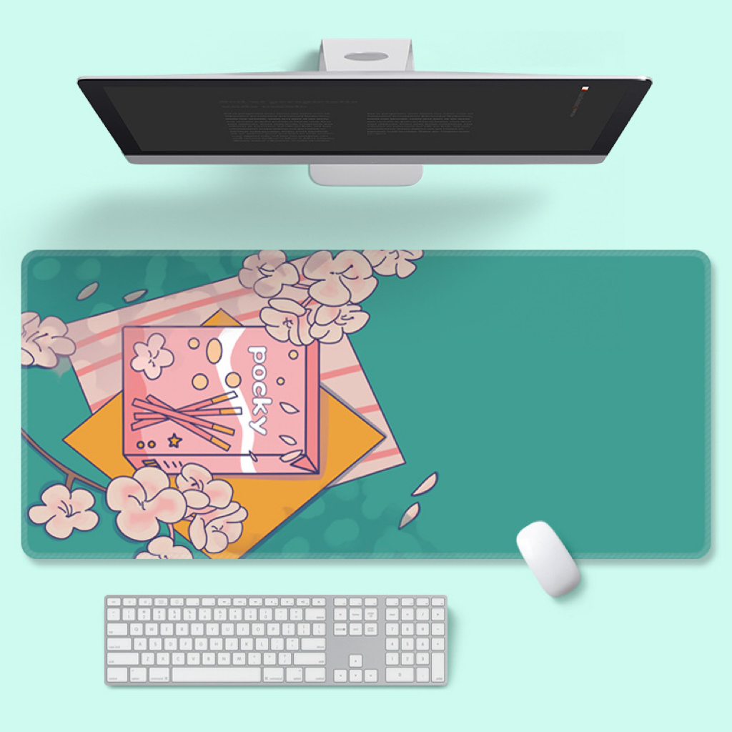 Tapis de souris rose Cherry Flower 1000x500, accessoire de jeu pour  ordinateur, bureau, Kawaii