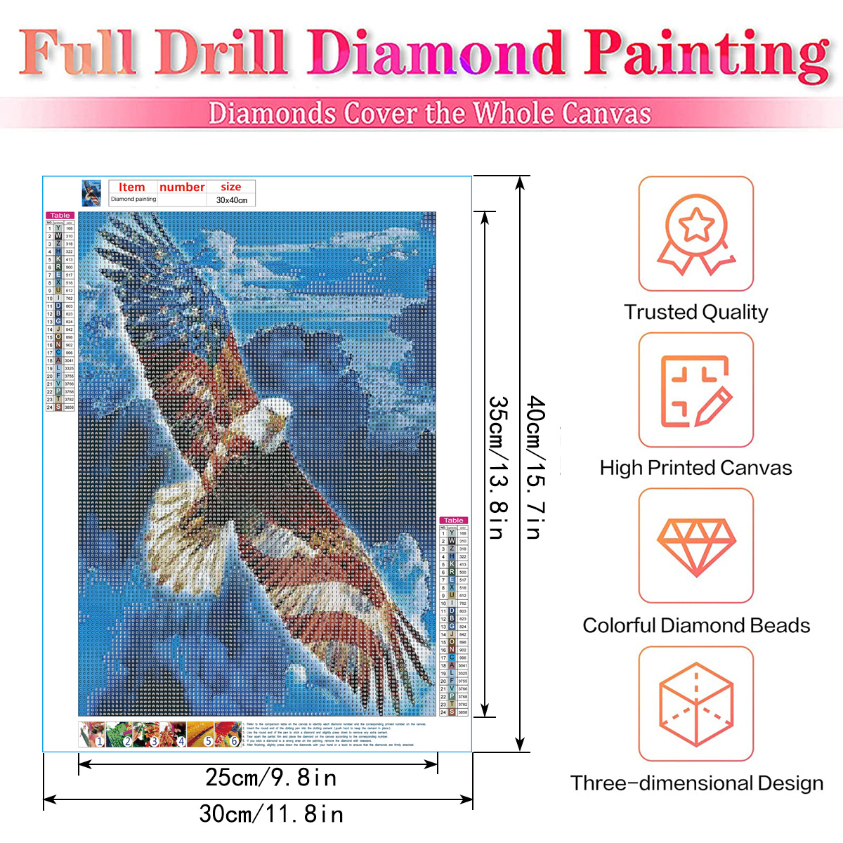 Peacock Diamond Painting Kits for Adults - 5D Diamond Art Kits for Adults  Kids Beginner,DIY Full Drill Paintings with Diamonds Gem Art for Adults  Home