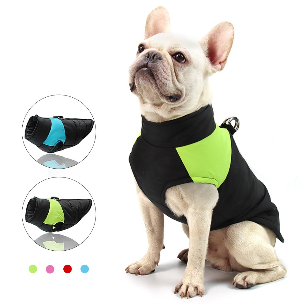 dog coat with leash ring