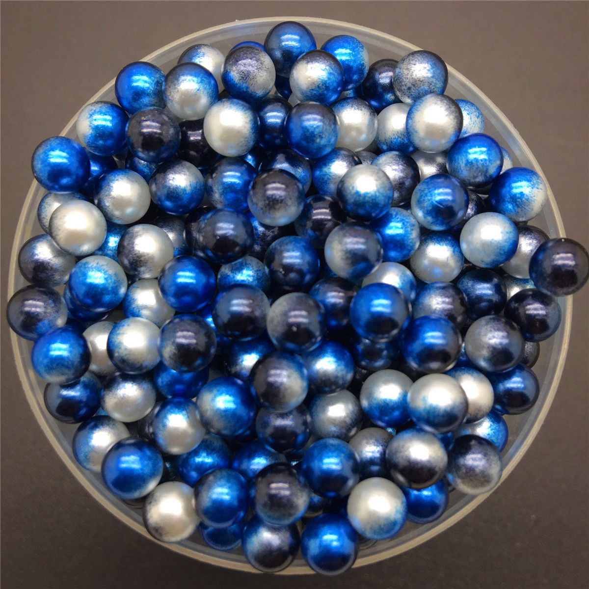 Diy Jewelry Set 100pcs 6mm Color Acrylic No Hole Round Pearl Loose