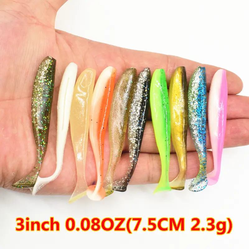 Soft Silicone T tail Fishing Lures Lifelike Artificial Worm - Temu Canada