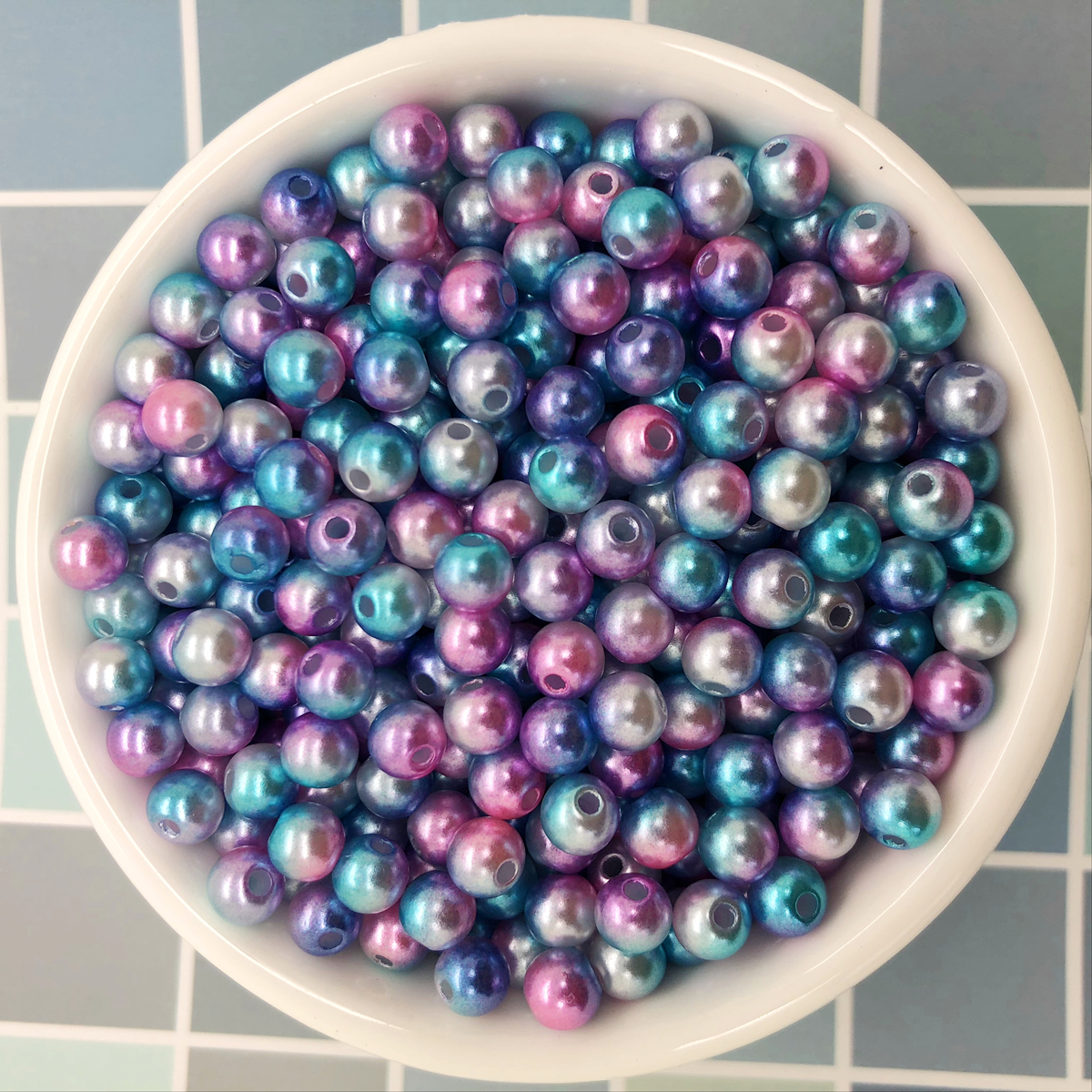 Handmade Jewelry Making Kit, 8mm Solid Colored Beads Gemstone