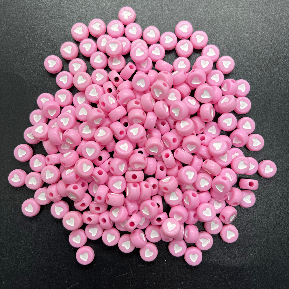 Translucent Heart Shaped Loose Beads Inlay White Heart - Temu