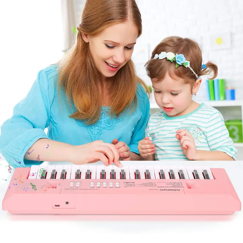 Piano électrique pour enfants à 37 touches avec microphone - Temu