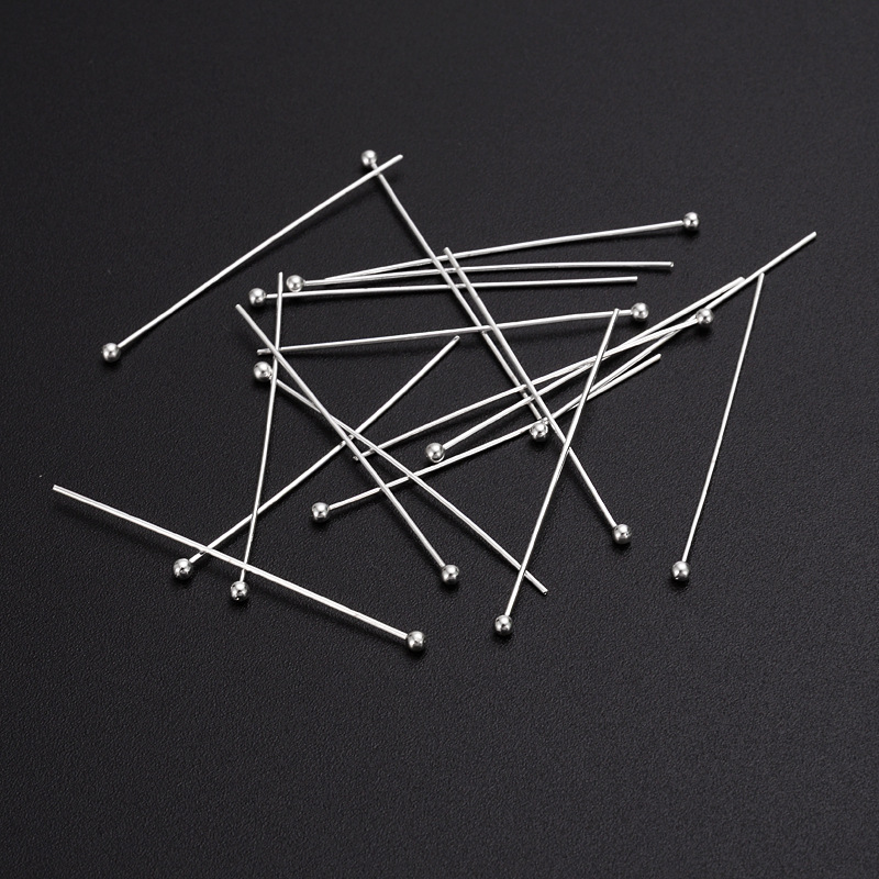 T pin Eye pin Ball pin Flat Head Pins Ball head Pins Accessories for DIY  Bracelet Earring Jewelry Making Color Gold Silver Bronze length 16mm-50mm