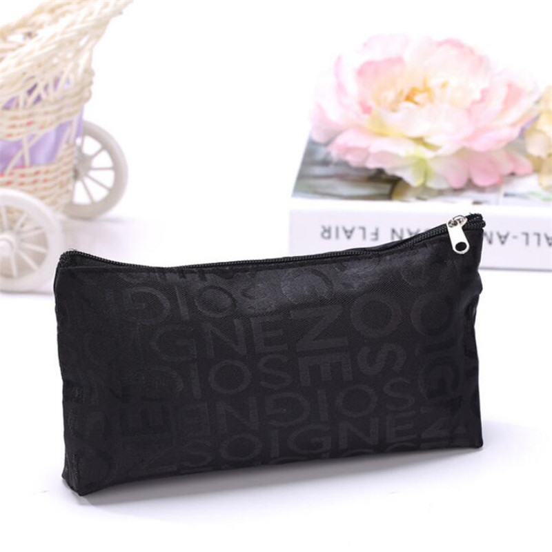 Casual Bag Letter Embroidery Makeup Washbag Women's Purse