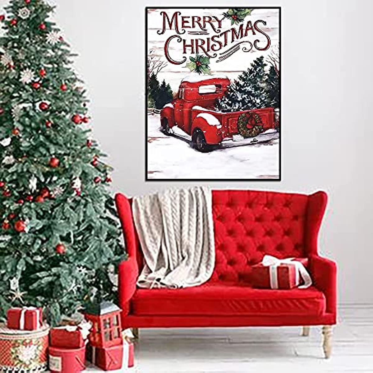 Christmas Happy Camper Large Diamond Painting Kits For - Temu