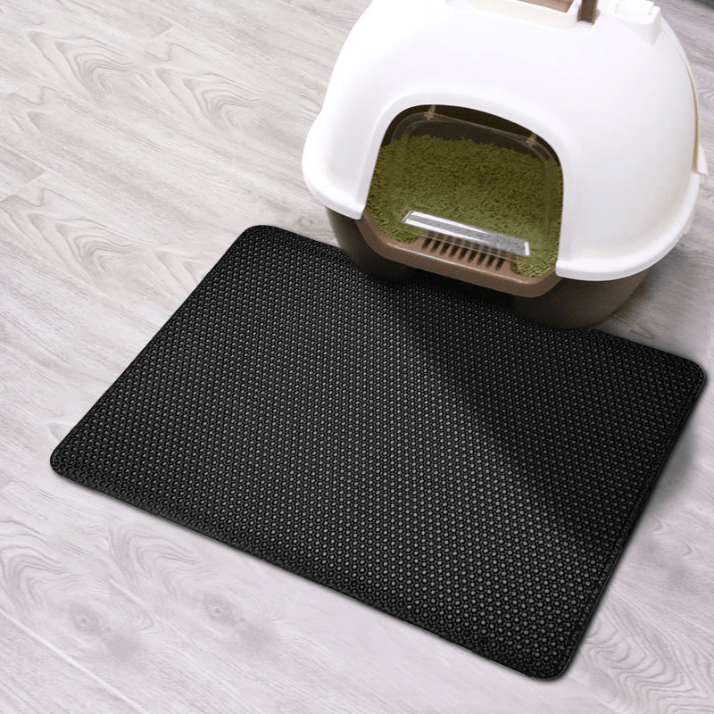 Cat Litter Mat Double Layer Filtering Control Pad Prevent Litter Tracking  And Spill-proof, Pet Litter Box Pad And Paw Mat