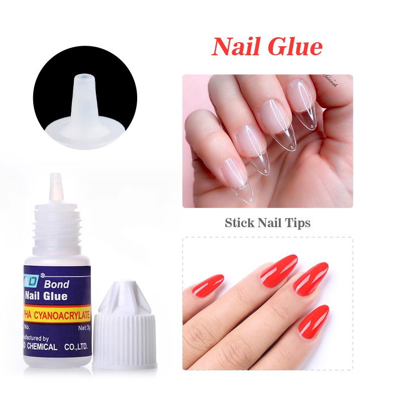 Nail Glue For Acrylic French False Nail Tips Stick 3d Nail Decoration Glue  Clear Fast Dry Glue Nail Art Tools Diy Design | Today's Best Daily Deals |  Temu