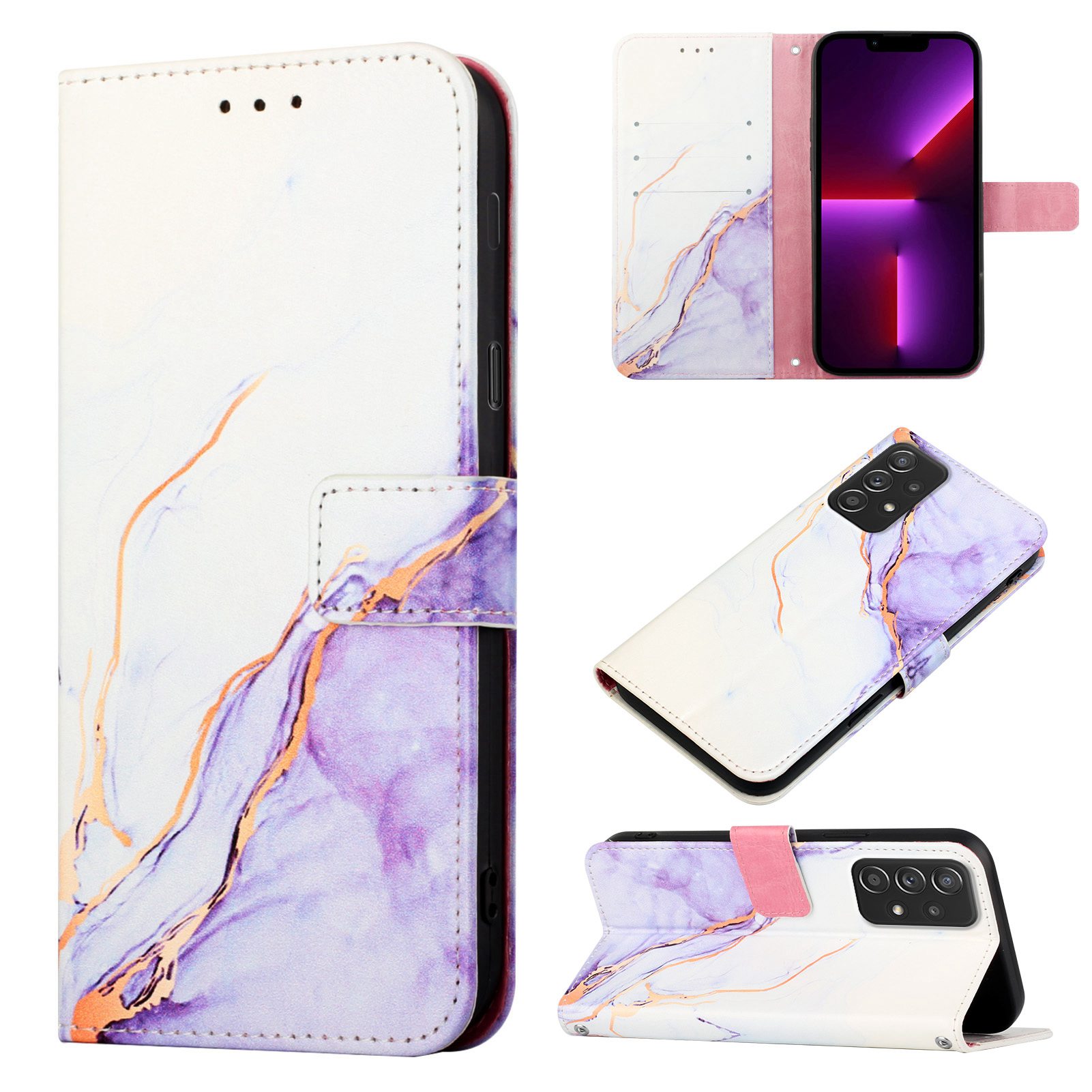 For Samsung Galaxy A03 2022 Wallet Case, Leather Magnetic Flip