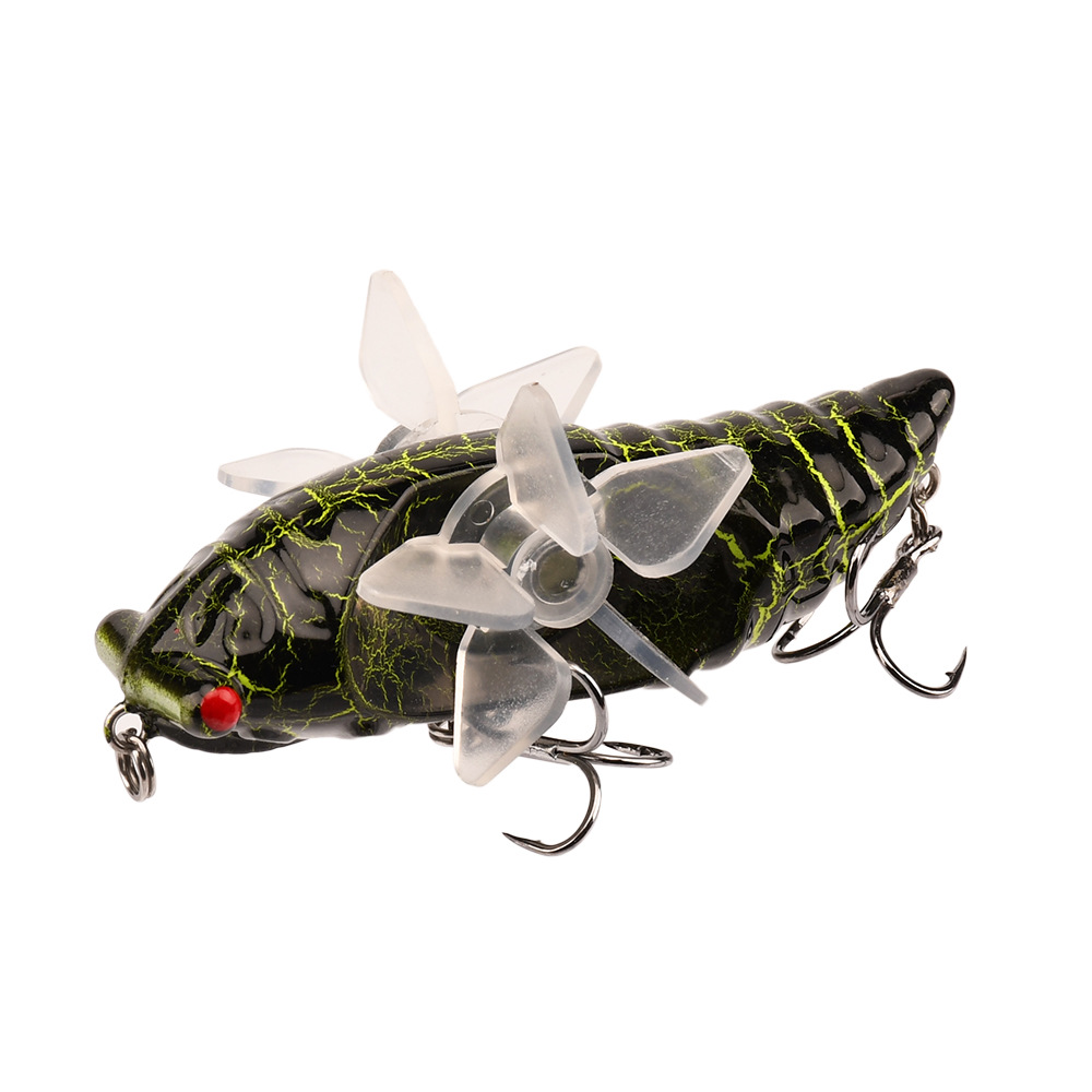 Bionic Cicada Hard Fish Lure Spinning Fishing Bait Propeller - Temu Canada