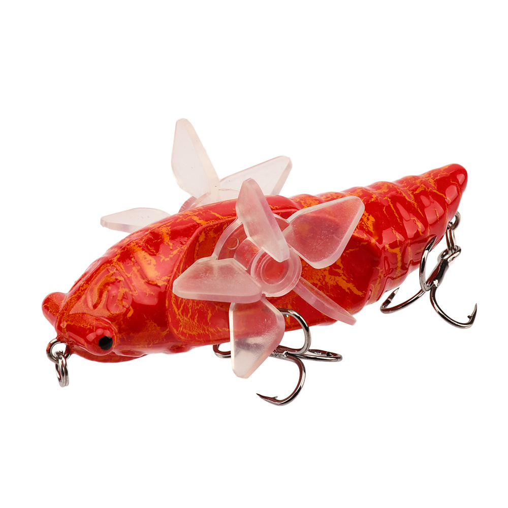 Pike Lures Soft Cicada Fishing Lures 16×9×3 8 Colors Colorful Soft Cicada  Shape 5cm 6g Simulating Fish Lures Baits Fishing Bait with Hooks