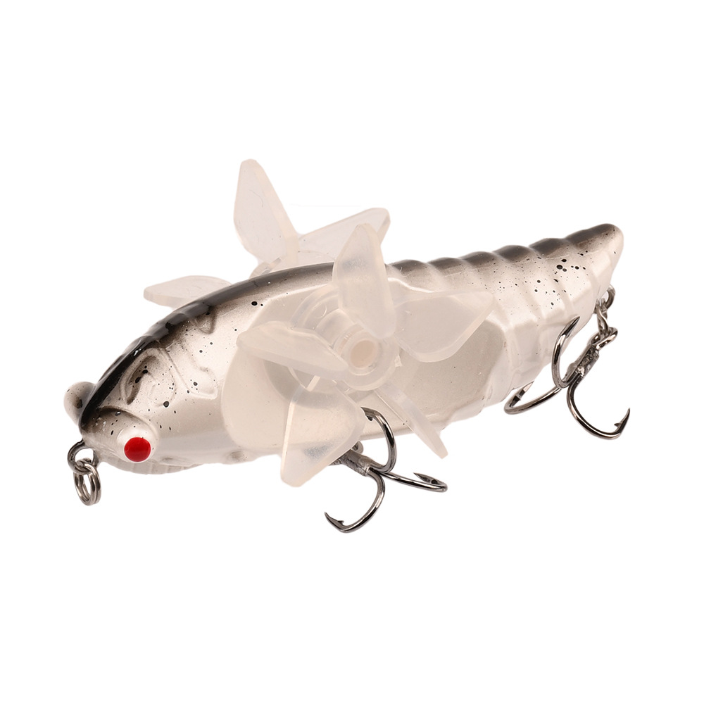 Bionic Cicada Hard Fish Lure Spinning Fishing Bait Propeller