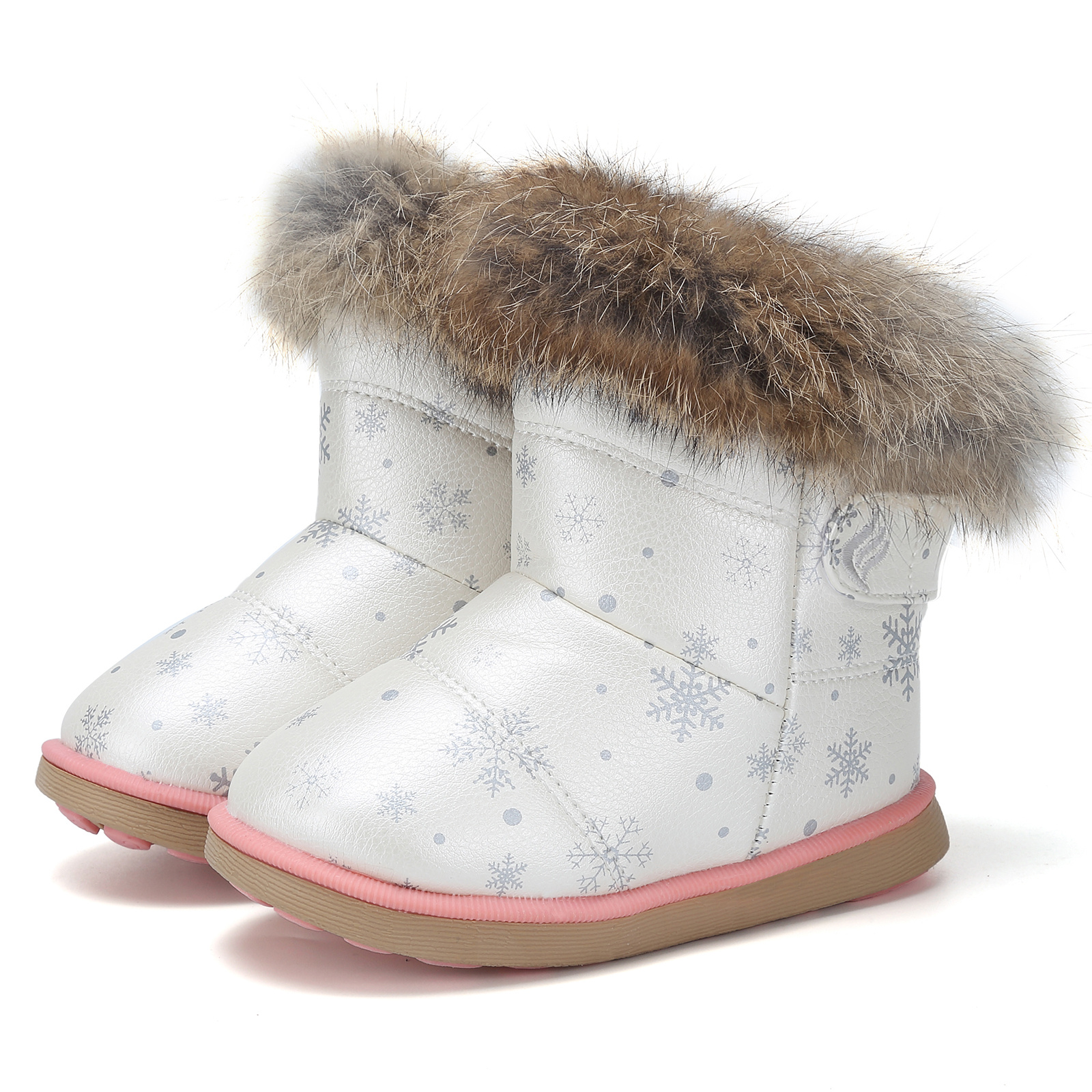 Kids white shop fur boots