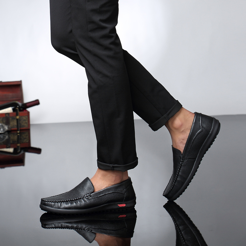 Men's Braided Stitch Loafers - Stylish Slip-On Shoes