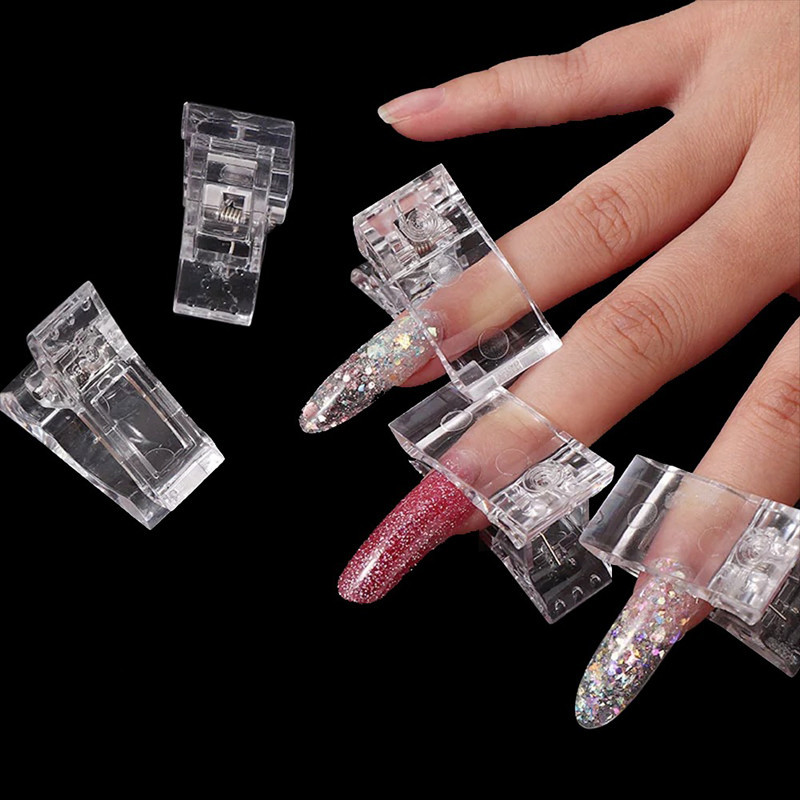 Quick And Easy Nail Tips Clips For Polygel Finger Nail - Temu