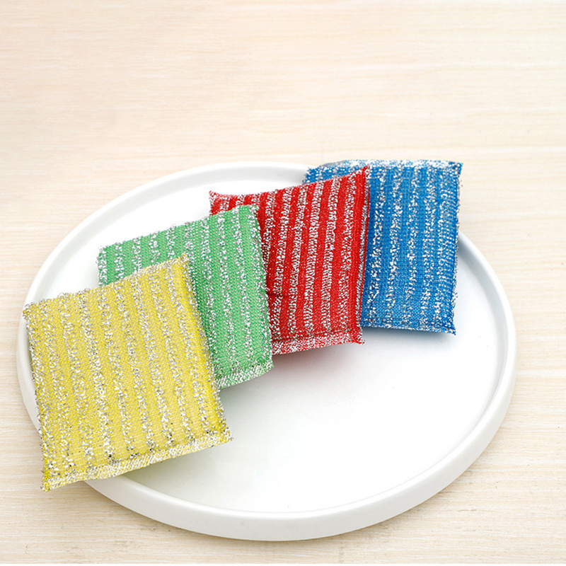 Estropajos de esponja multiusos sin rasguños, herramienta de cocina para  limpiar platos, tazón, olla, cacerola, multicolor (10 unidades)